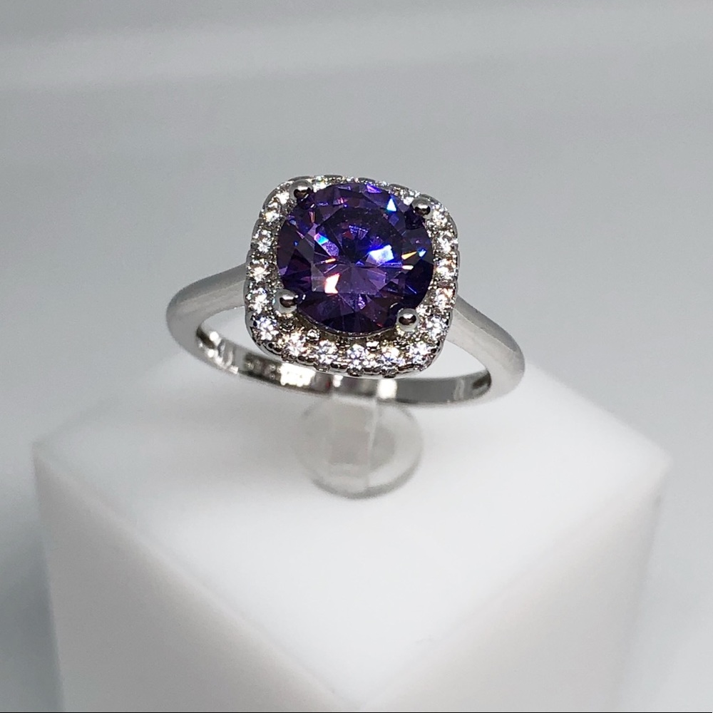 Sterling silver Amethyst  ring - Picture 3 of 8